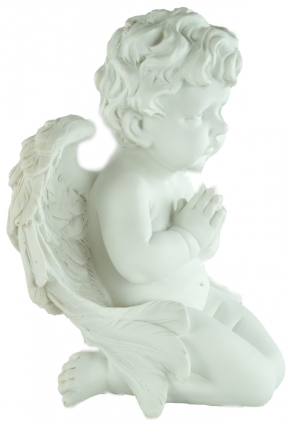 Preview: Lieblicher Engel betend groß ca. 30 cm - Dekoration